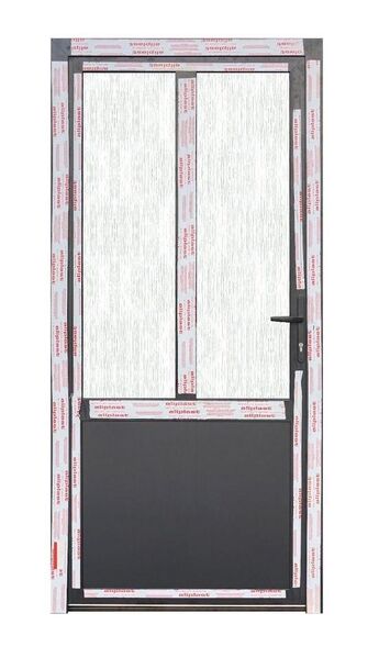 Nebeneingangstür "ALNET2" 100x210 cm schwarz 1-flügelig - Essen