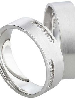 Edle Silberringe mit 10 Zirkonias SR046-SR047 - Aholming
