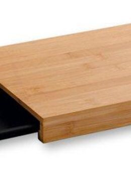 KESPER® Schneidebrett, Bambus, Kunststoff, (1-St), mit Auffangschale