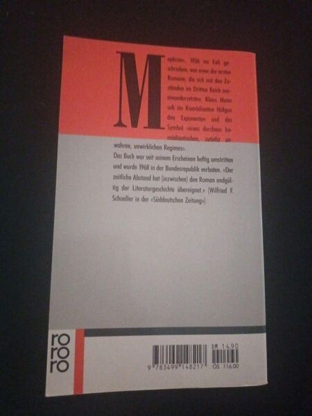 Mephisto: Roman einer Karriere. Mann, Klaus: - Essen