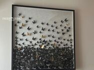 Wandbild Butterfly Schmetterling 3D eingerahmt schwarz Wohnkultur Wandobjekt neu - Enger (Widukindstadt)