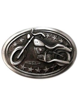 Rettungsring Gürtel Gürtelschnalle Bike Schwarz Satiniert