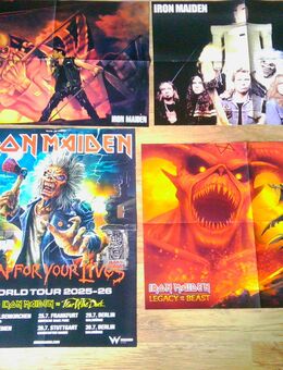 4 IRON MAIDEN Poster je ca. 58 x 44 cm - Heavy Metal - Warburg (Hansestadt)