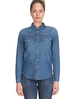 Le Temps Des Cerises Jeanshemd Mit feinen Jeansnähten