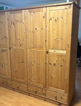 Schrank, 5 Türen, 5 Schubladen, Kiefer, Vollholz - Murr