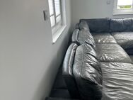 W. Schillig Sofa – Nubuk-Leder, Graphit, Used Look - Ulm