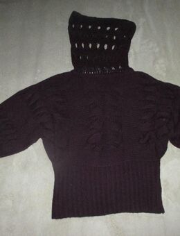 NEU * DESIGNER * Rollkragen * Cout Out * Loch * Grobstrick * Kuschel * Wolle * Pullover * Gr. 36- 38/ S * aubergine * lila * violett * veilchen * - Riedlingen