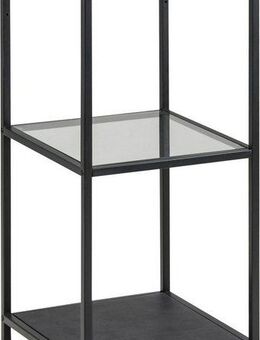 ACTONA GROUP Standregal Stoke, TOPSELLER!, aus Metall mit Glasböden in leichter Konstruktion, Höhe 82cm