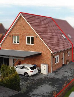 Neubau-Doppelhaushälfte in Kanallage von Großefehn - Großefehn