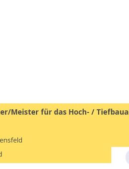 Bautechniker/Meister für das Hoch- / Tiefbauamt (m/w/d) - Ebensfeld