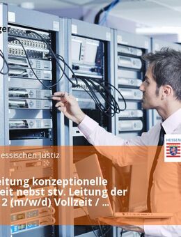 Referatsleitung konzeptionelle IT-Sicherheit nebst stv. Leitung der Abteilung 2 (m/w/d) Vollzeit / Teilzeit - Bad Vilbel