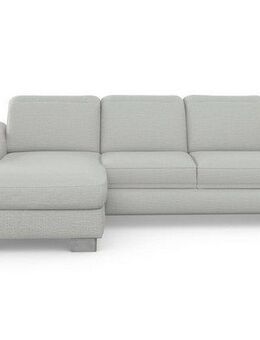 sit&more Ecksofa Dundee L-Form, mit Federkern und Edelstahlfüßen, wahlweise mit Kopfteilverstellung