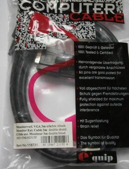 Monitorkabel VGA high Abschirmung NEU (516) - Hamburg