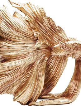 Kare Design Dekofigur Deko Figur Betta Fish Gold Klein