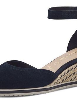 Tamaris Keilpumps, Keilabsatz, Schlupfschuh, Riemchensandale mit modischem Jute-Besatz