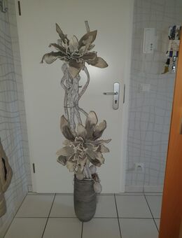 Deko „ Dekoblume,grau/weiß, gebr.“ - Dinslaken