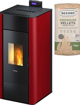 Freepoint Pelletofen Tesis 23, 22,8 kW, Zeitbrand, wassergeführt, integriertes WIFI Modul