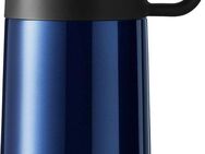 WMF Thermobecher Impulse Travel Mug, Cromargan® Edelstahl Rostfrei 18/10, doppelwandiger Edelstahl, geringe Höhe, 360°-Trinköffnung