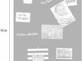 queence Tafelfolie Magnetisches Memo-Board, magnetische Tafelfolie, Tafel, selbstklebend in 00000