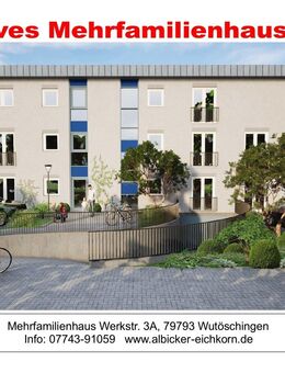 3 Zi. DG mit Dachterrasse ca. 108 m² - Wohnung 8 - Werkstraße 3a, 79793 Wutöschingen - Neubau - Wutöschingen