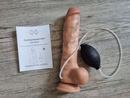 +NEU+ 2 in 1 XXL, 24,5 cm Realistischer Dildo mit Spritzfunktion/ Squirting Penis-Groß Saugnapf,Sexspielzeug,Frauen, Männer,Sextoysets für Paare, Extrem Wasserdicht - Obertaufkirchen