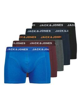 Jack & Jones Trunk JACBLACK – Formschlüssige Boxershorts mit elastischem Bund (Packung, 5-St) unifarben, casual, körpernah, Jersey