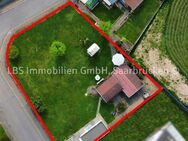 Baugrundstück in Losheim, Ortsteil Niederlosheim - 745 m² - Eckgrundstück mit Garage und Gartenhaus - Losheim (See)