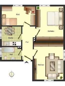 Demnächst frei! 3-Zimmer-Wohnung in Bassum Bassum - Bassum