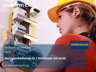 Anlagenbediener:in / Schlosser (m/w/d) - Amt Wachsenburg