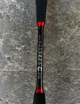 baitcast rute SM 210cm Schwarz/Rot mit Rolle VB! - Langenfeld (Rheinland)