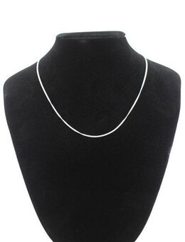 Adelia´s Silberkette 925 Silber Flach Panzer Halskette Ø 1,6 mm, Silberschmuck für Damen