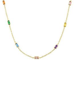 s.Oliver Kette ohne Anhänger Regenbogen, mit Zirkonia (synth)