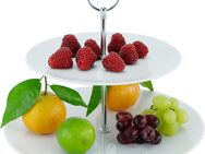 CreaTable Etagere, Porzellan, zum Servieren und Präsentieren, weiß