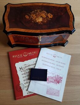 Große Musikdose / Spieldose / Spieluhr "Dolce Vita" von Reuge, 15 Melodien - Riehen