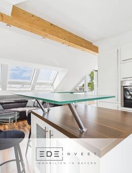 Lichtdurchflutete Dachgeschosswohnung mit sonniger Süd-Loggia in München-Untermenzing - München