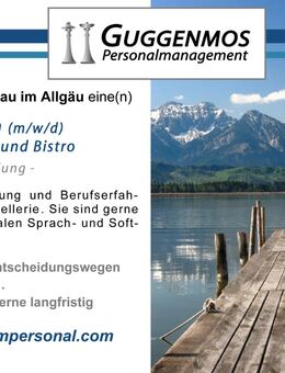 Gastroleiter (m/w/d) Restaurant, Imbiss und Bistro - Schwangau