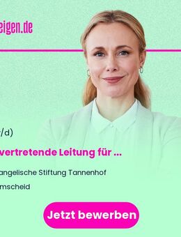 stellvertretende Leitung (m/w/d) für das Finanzmanagement - Remscheid