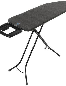 Brabantia Bügelbrett Bügeltisch C, 124 x 45 cm, Dst-Mulde Solide, Bügelfläche 124x45 cm, Fairtrade-zertifiziert