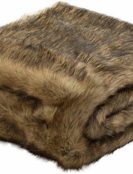 Wohndecke Zobel, Gözze, mit Kunstfell, Kuscheldecke