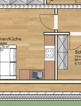 Attraktive & moderne 2-Zimmer Wohnung mit Süd-Balkon - Ilsede