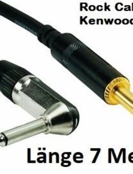Instrumenten Kabel Gitarrenkabel 7 Meter Länge Neu rockcable abgewinkelt, - Dübendorf