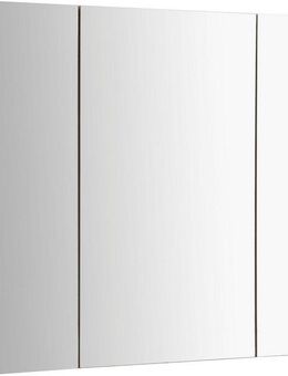 welltime Spiegelschrank Lund Bad Spiegel WC Wandspiegel Badezimmerspiegel ohne LED Badschrank Badezimmerspiegelschrank Spiegel Breite 80cm mit 3 Türen