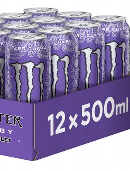 Monster Ultra Violet - Energetisches Getränk, 500ml (12er-Pack) - Ingolstadt
