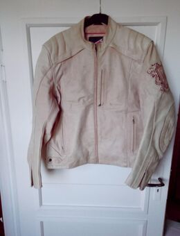 Motorradjacke, Lederjacke, Vintage Style, Hein Gericke, Gr. L, beige - Augsburg