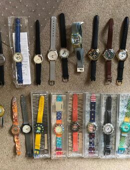 23 Armbanduhren mit Swatch, Komandanski, Dremel, Bosch, nur zusammen - Düsseldorf