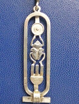Silber - Anhänger Ägypten Handarbeit Skarabäus - Münster