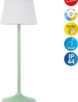 näve LED Tischleuchte Solar-/ Akkutischleuchte "EMMI", Dimmfunktion, USB-Ladefunktion, mehrere Helligkeitsstufen, LED wechselbar, Kaltweiß, Neutralweiß, Warmweiß, Solar- /Akkubetrieb, CCT, Dimmbar Berührungssensor, USB-C-Ladekabel