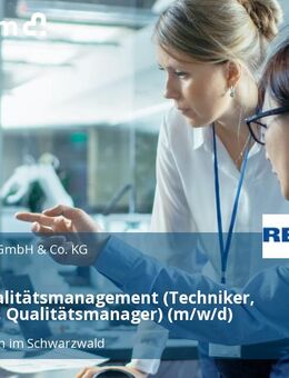 Leiter Qualitätsmanagement (Techniker, Ingenieur, Qualitätsmanager) (m/w/d) - Furtwangen (Schwarzwald)