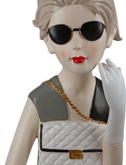 GILDE Dekofigur Figur Lady mit Handtasche (1 St)