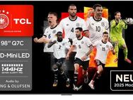 TCL 98Q7CX7 QLED Mini LED-Fernseher (248 cm/98 Zoll, 4K Ultra HD, Google TV, Smart-TV, Audio von Bang & Olufsen, Präzises Dimming, Smart TV, Apple TV, 4K HDR)